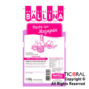 PASTA BALLINA TIPO MAZAPAN X500GRS x 1